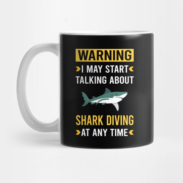 Warning Shark Diving Diver by Good Day